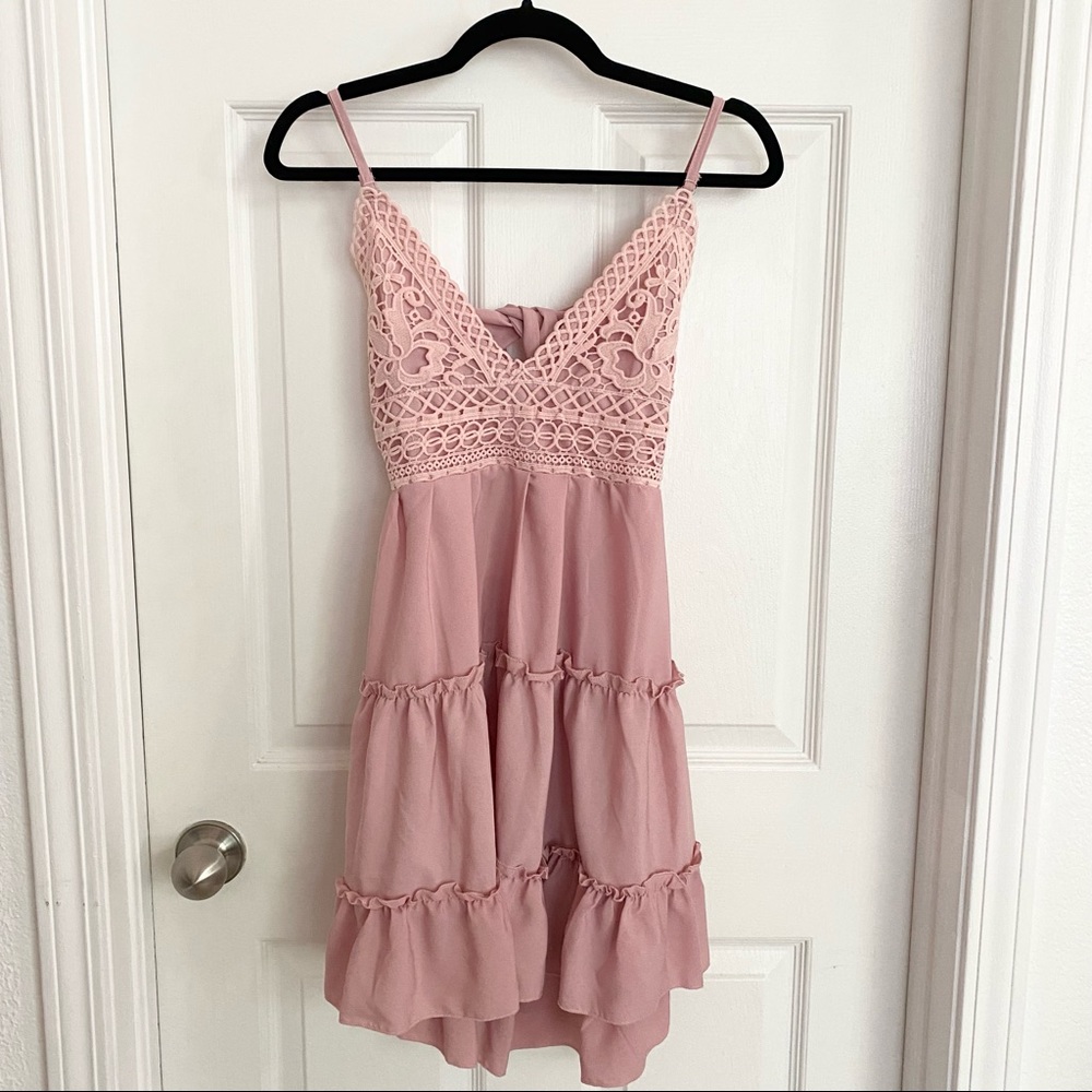Super cute pink mini dress
